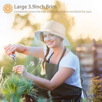 Stylish 100% Cotton Women Sun Hat for Sun Protection