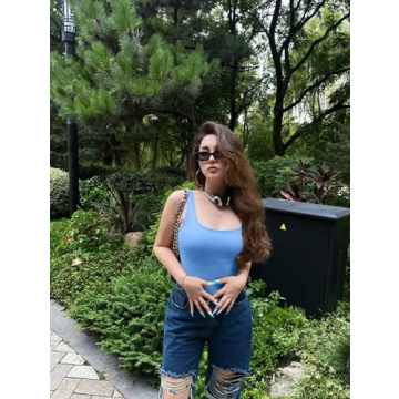 OQQ Women's Ribbed Bodysuits Stylish Comfort 2025