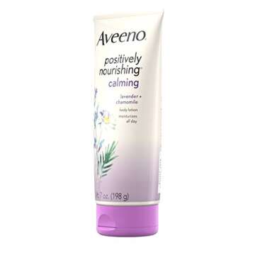 Aveeno Positively Nourishing Calming Body Lotion with Lavender, Chamomile, Soothing Oatmeal & Shea B...