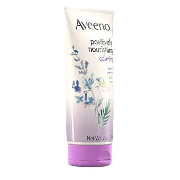 Aveeno Positively Nourishing Calming Body Lotion with Lavender, Chamomile, Soothing Oatmeal & Shea Butter, Daily Moisturizing Lotion for All-Day Hydration & Dry Skin Relief, 7 Oz