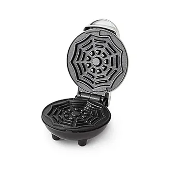 Dash Spiderweb Mini Waffle Maker for Fun Halloween Treats!