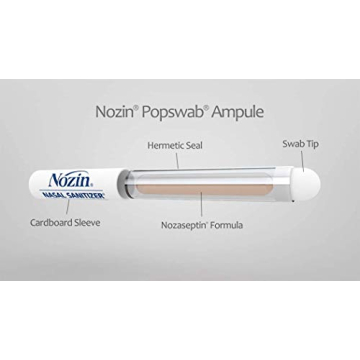 Nozin Nasal Sanitizer Antiseptic Popswab Ampules - Travel Healthy