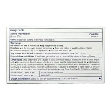 Nozin Nasal Sanitizer Antiseptic Popswab Ampules - Travel Healthy