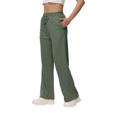 Trendy GUOLEZEEV Women's Wide Leg Sweatpants - Comfortable & Stylish