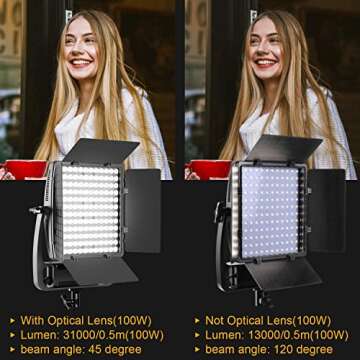GVM 100W LED Video Light with APP Control and Stands