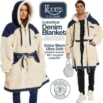 KOOETTS Cozy Wearable Blanket Hoodie for All Ages