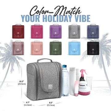 BOACAY Stylish Hanging Toiletry Bag for Travel Essentials