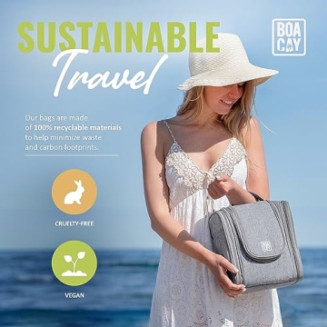 BOACAY Stylish Hanging Toiletry Bag for Travel Essentials