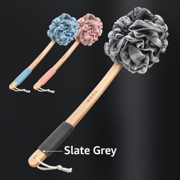 Toem Loofah Back Scrubber Set for Luxurious Exfoliation