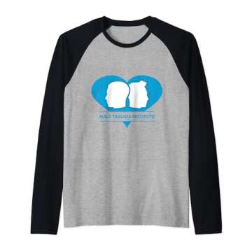 Male Trauma Institute Raglan Baseball Tee - Lightweight & Classic Fit