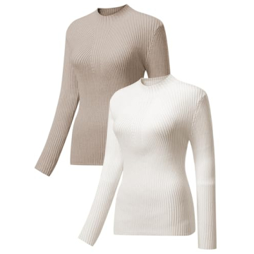 EVALESS Women's Fall 2024 Soft Stretchy Sweaters 2 Pack