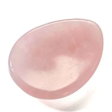 CrystalTears 4 PCS Thumb Worry Stone-Amethyst Rose Quartz Lapis Lazuli Tiger's Eye Healing Crystal Pocket Palm Stone