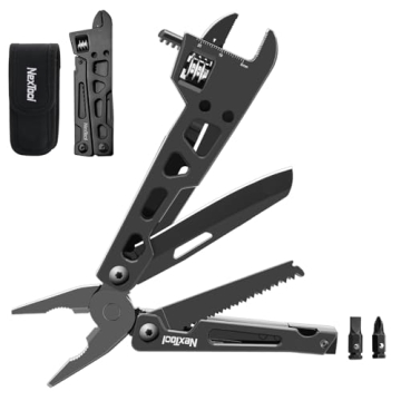 NexTool Adjustable Wrench Multitool - 9 in 1 Tool for Mechanics and Outdoors