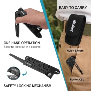 NexTool 9-in-1 Adjustable Wrench Multitool for All Tasks