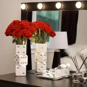 Unique Triple Dice Vase for Funky Home Decor