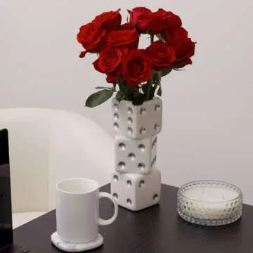 Unique Triple Dice Vase for Funky Home Decor