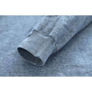 NUTEXROL Women's Thickening Long Fleece Sweatshirt String Hoodie Dress Pullover Plus Size Dark Grey