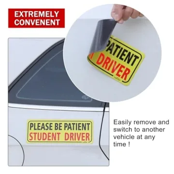 JUSTTOP Student Driver Magnet Set for Safe Driving