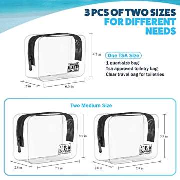 EASYFUN TSA Approved Toiletry Bag for Seamless Travel