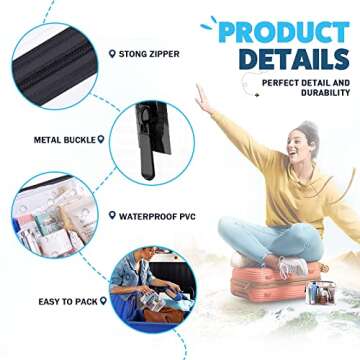 EASYFUN TSA Approved Toiletry Bag for Seamless Travel