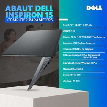 Dell Inspiron 15 3530 Touchscreen Laptop for Business