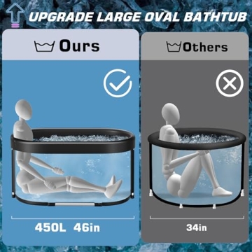 Upgrade XL Ice Bath Tub for Athletes - Portable Cold Plunge