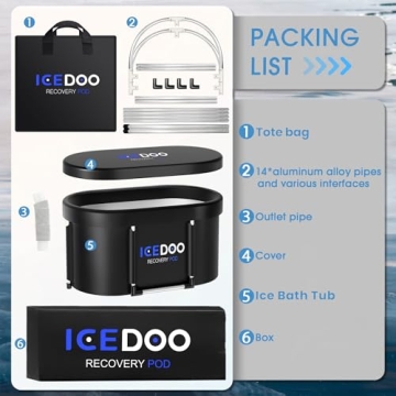 Upgrade XL Ice Bath Tub for Athletes - Portable Cold Plunge