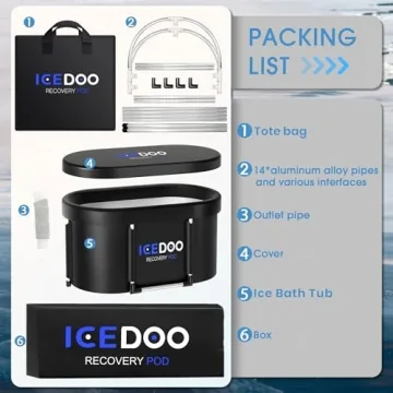 Upgrade XL Ice Bath Tub for Athletes - Portable Cold Plunge