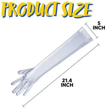 Long Opera Party Gloves - Elegant Satin Costume Accessory