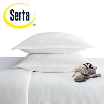 SERTA Ultra Soft Hypoallergenic Duvet Cover Set - King Size