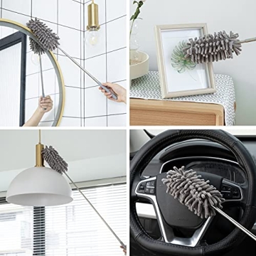 Extendable Microfiber Duster with Washable Heads