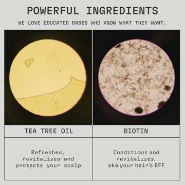 cleanjourney Clarify Refresh Detox Hair Shampoo, EWG Verified, Infused with Tea Tree Oil and Biotin, For Oily Hair + Buildup, Clean Ingredients, Vegan, Fresh Scent, 12 Fl Oz