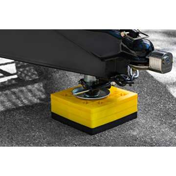 Camco RV Universal Flex Pads for Leveling Blocks,"2x2” | Prevents Jacks & Stabilizers