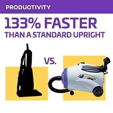 ProTeam Commercial Canister Vacuum Cleaner, RunningVac Canister Vacuum Cleaner with Xover Multi-Surface Telescoping Wand Tool Kit, 10 Quart, Corded