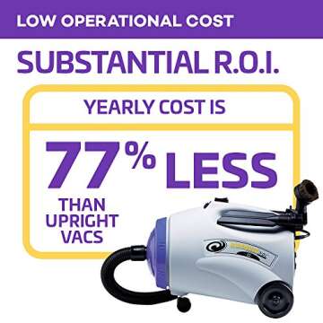 ProTeam Commercial Canister Vacuum Cleaner, RunningVac Canister Vacuum Cleaner with Xover Multi-Surface Telescoping Wand Tool Kit, 10 Quart, Corded