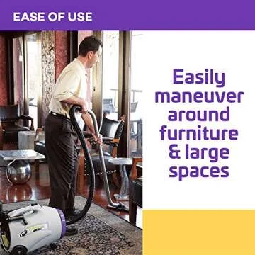 ProTeam Commercial Canister Vacuum Cleaner, RunningVac Canister Vacuum Cleaner with Xover Multi-Surface Telescoping Wand Tool Kit, 10 Quart, Corded