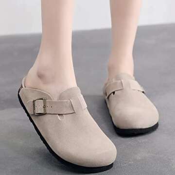 guoluofei Clogs for Women, Womens Clogs- Mules House Slipers with Arch Support and Adjustable Buckle...