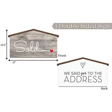 House Shaped Real Estate Prop Sign - Perfect for Closings