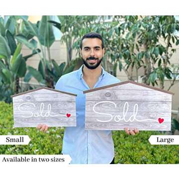 House Shaped Real Estate Prop Sign Small (17 inch)