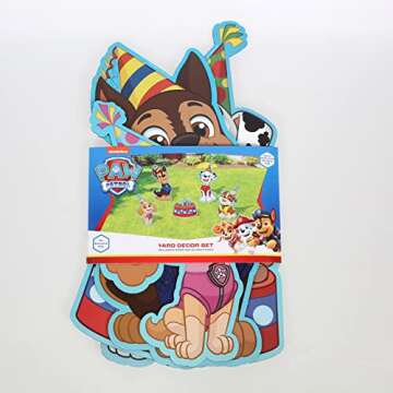 Paw Patrol Birthday Yard Signs with Metal Stakes, 18" Characters