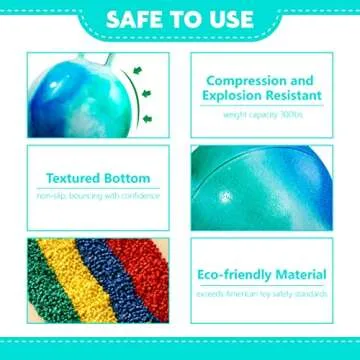 EVERICH TOY 20 Inch Bouncy Hopper Ball for Kids