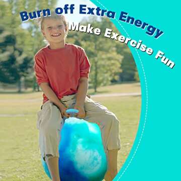 EVERICH TOY 20 Inch Bouncy Hopper Ball for Kids