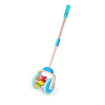 Hape Wooden Push and Pull Lawn Mower for Toddlers