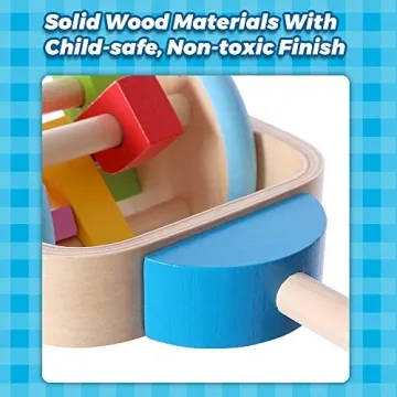 Hape Wooden Push and Pull Lawn Mower for Toddlers