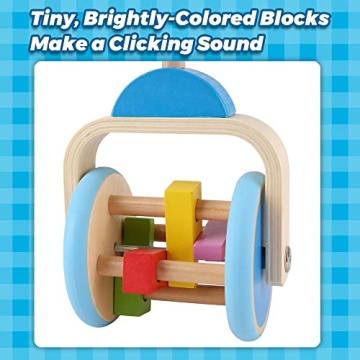 Hape Wooden Push and Pull Lawn Mower for Toddlers