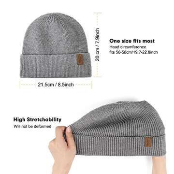 Wmcaps Fleece Lined Winter Beanie for Men and Women