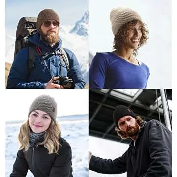Wmcaps Fleece Lined Winter Beanie for Men and Women