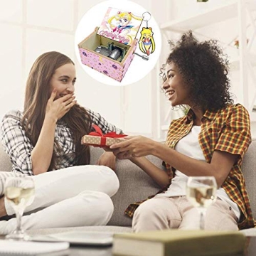 Sailor Moon Wooden Hand Crank Music Box for Fans and Kids