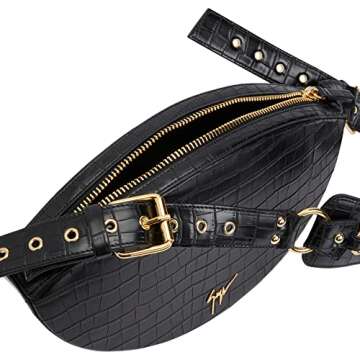 Giuseppe Zanotti, Mireille Shoulder Bag, One Size, Black