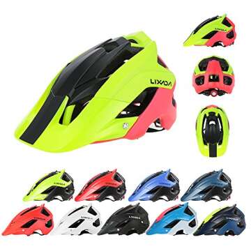 Lixada Mountain Bike Helmet Ultralight Adjustable MTB Cycling Bicycle Helmet Men Women Sports Outdoor Safety Helmet with 13 Vents